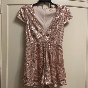 Luxxel rose gold romper S